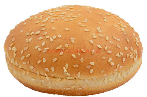 Булочка "Для гамбургера пшенична 50 d-10" з кунжутом