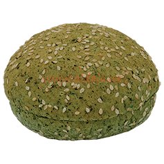 Булочка "Для гамбургера Шпинатна Вегетаріанська 55" з кунжутом